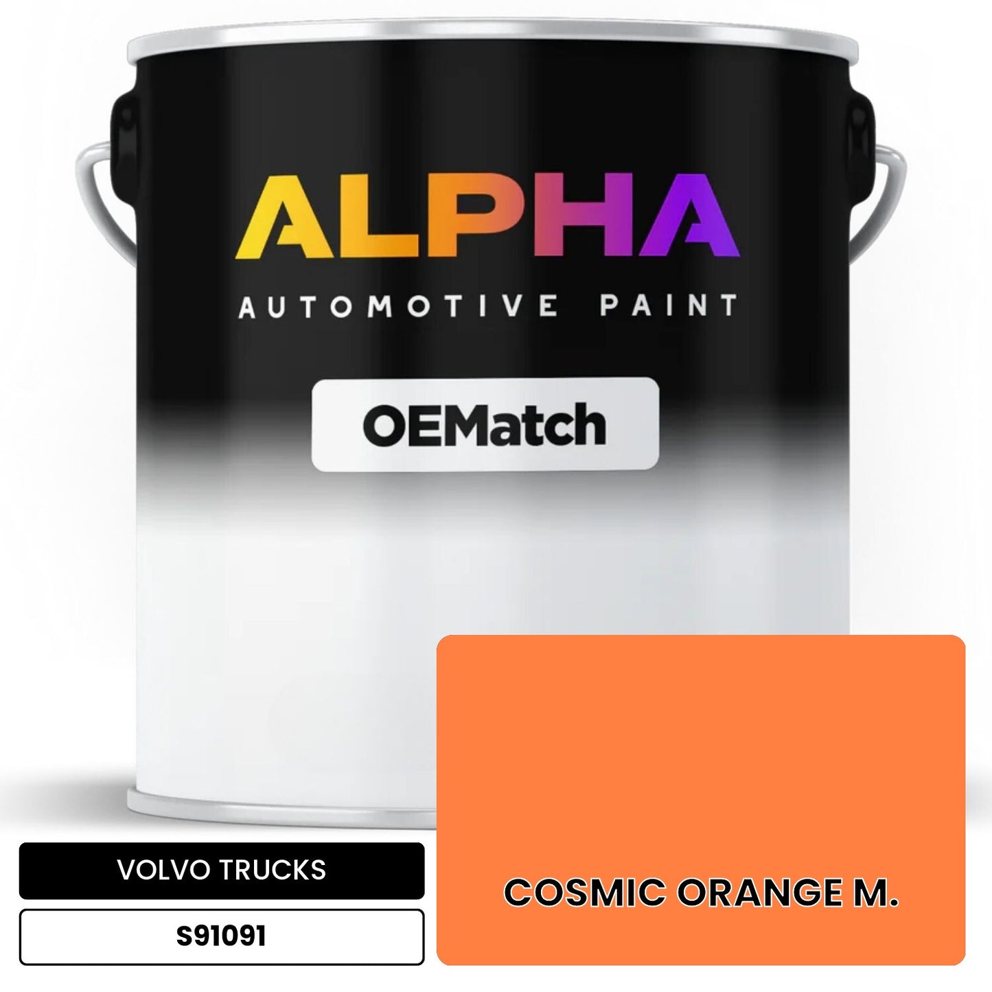 VOLVO TRUCKS COSMIC ORANGE M. S91091 OEMatch Basecoat