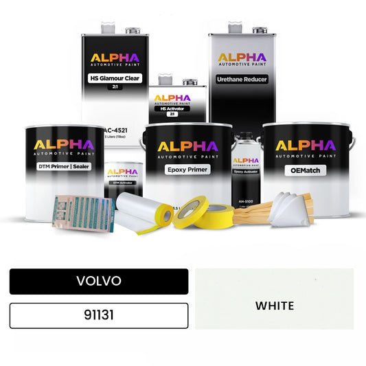 VOLVO WHITE 91131 OEMatch Vehicle Paint Kit