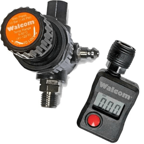 Walcom PRESSURE REGULATOR with DIAPHRAGM & Digital Gauge - The Spray Source - Walcom