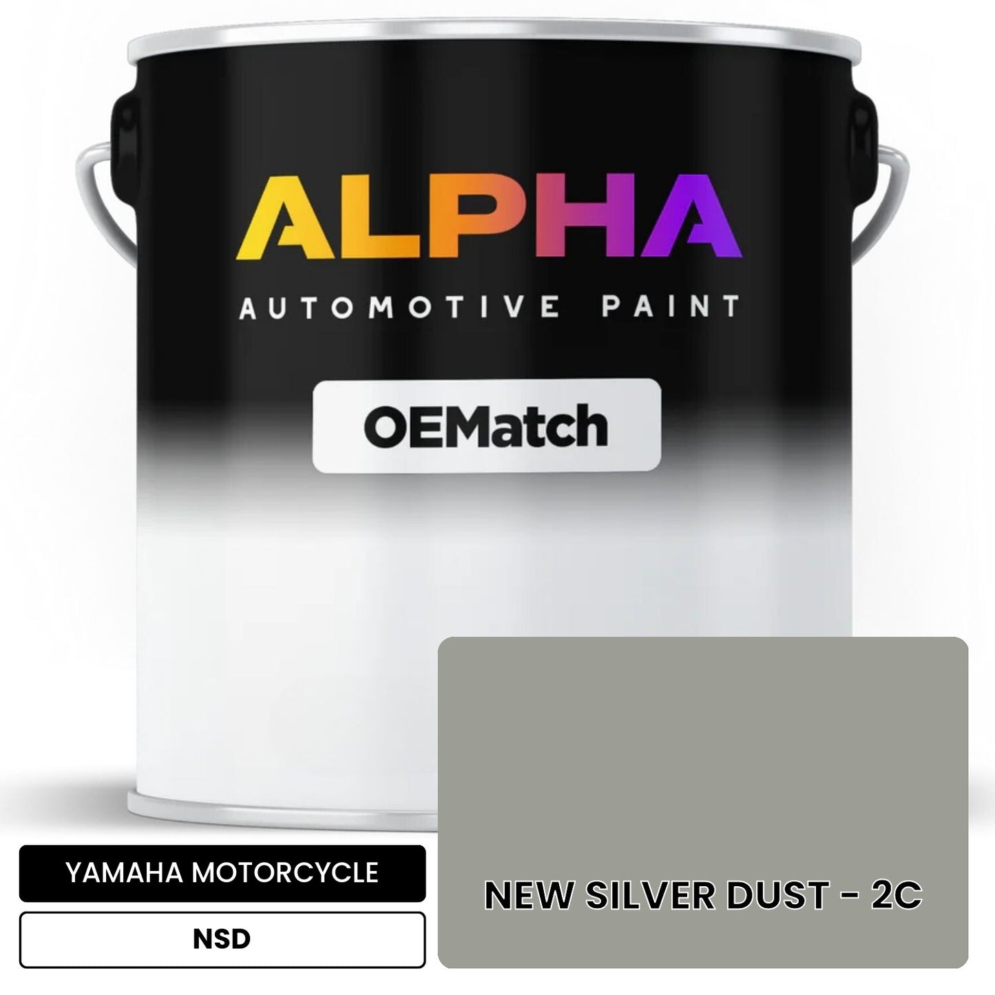 YAMAHA MOTORCYCLE NEW SILVER DUST - 2C NSD OEMatch Basecoat