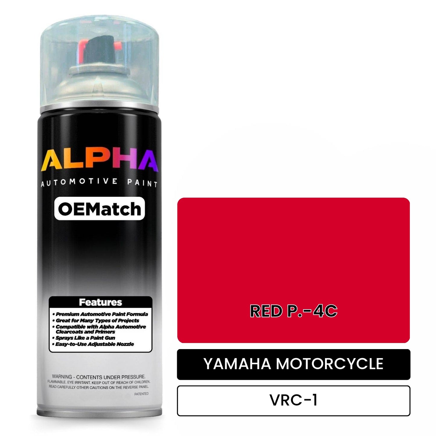 YAMAHA MOTORCYCLE RED P.-4C VRC-1 OEMatch Spraycan