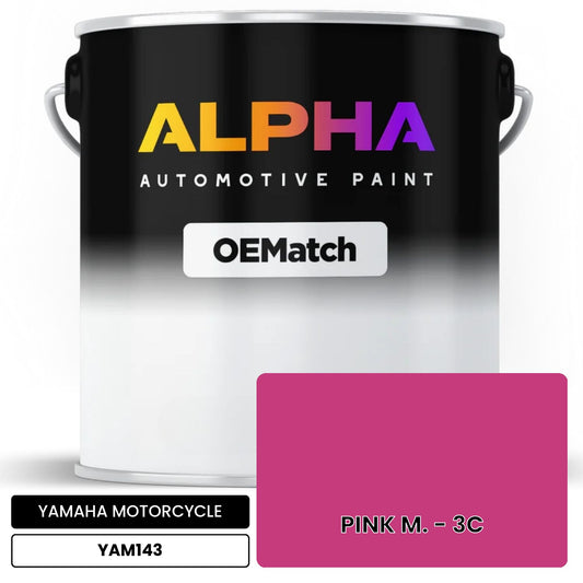 YAMAHA MOTORCYCLE PINK M. - 3C YAM143 OEMatch Basecoat